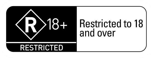 Restricted to 18 and over